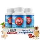 Vertigo Relief Product & non-Drowsy Motion Diseases Pills: Nausea ו Dizziness, ג'ינג'ר & Grape Seed Formula, Inner Ear Balance, Car, Cruise & Travel Essential, Stomach Support (80 - חבילה של 3)