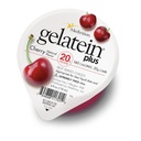 GelaTein Plus Cherry: 20 גרם חלבון. אידיאלי עבור דיאטות נוזליות ברורות. חטיף טרום או פוסט. (Pack of 36)