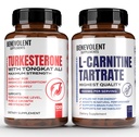 טורקסטרון 8,000 מ"ג + Premium L-Carnitine Tartrate תוסף - High Absorption תוסף עם טונגקאט עלי - להגדיל את Sta, Lean growth, תמיכה Metabolism & Natural Ener טבעי