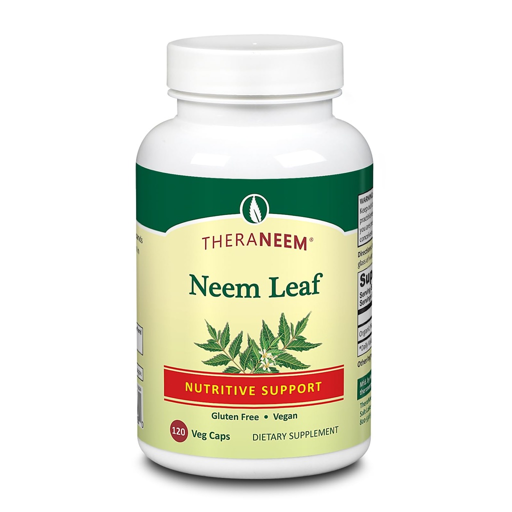 TheRANEEM Neem Leaf קפסולות - תמיכה תזונתית עוצמתית עם Antioxidants ועוד - טבעוני, Gluten Free, 60 יום ערבות - 120 משרתות, 120 VegCaps