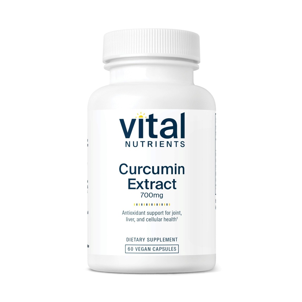 תוספי מזון Vitalnutrientents Curcumin לחלץ 700 מ"ג | תוספי מזון טבעוני עם Black Pepper לחלץ | תמיכה אנטי-חמצן עבור משותף, חי ובריאות סלולרי * | Gluten, Milk, Soy Free | 60 קפסולות
