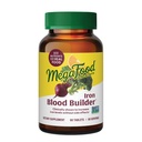 Mega Food Blood Builder תוספת ברזל עבור נשים וגברים - להגדיל את רמות הברזל ללא תופעות לוואי - לוחמים Fatigue - עם ויטמין B12, Folic Acid & ויטמין C עבור Absorption - טבעוני - Unflavored - 30 Count (Pack of 1)