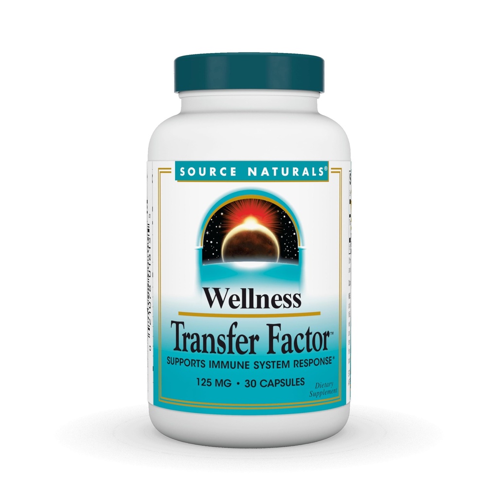 מקור Naturals Wellness Transfer Factor, תומך ב- Immune System Response * 125 מ"ג - 30 קפסולות