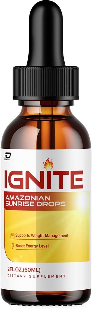 Ignite Amazonian Sunset Drops - Ignite Sunsets Drops נוזל תוספת, Ignite טיפות מתקדם בריאות יומית בריאות בריאות תוספת, Ignite Drops ביקורות (1 Pack - 1 חודש אספקה)