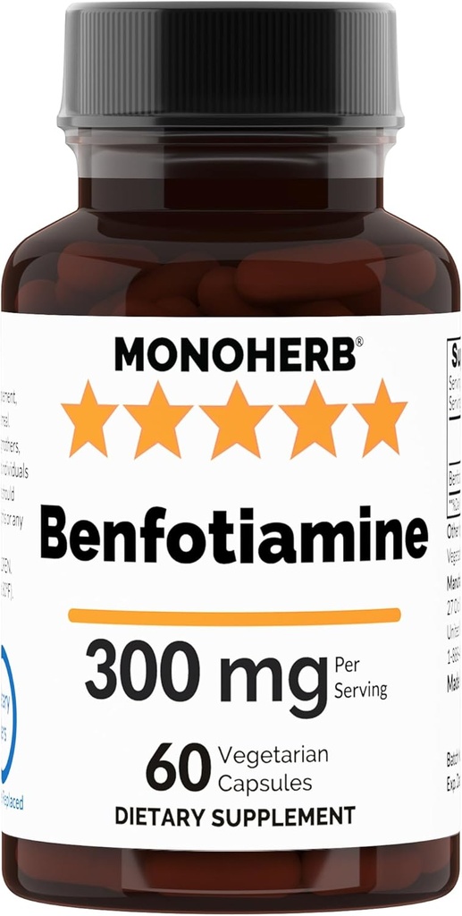 Benfotiamine 300 מ"ג - 60 קפסולות Veg