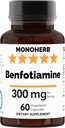 Benfotiamine 300 מ"ג - 60 קפסולות Veg