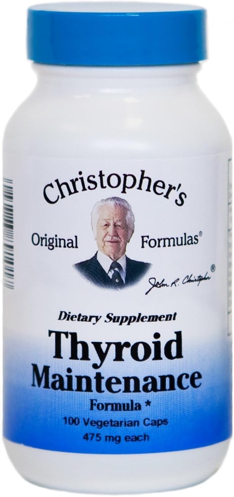 בסביבה הקרובה של Christopher's Thyroid Maintenanceסגסוגת פורמולה 100 Count