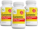 טרי קורטמין תוספת כוח - Curcumin & Boswellia for Healthy Circulation Support - תוסף Turmeric לתמיכה בשילובים, בריאות שרירים & Endorphin הפקה - 120 טבליות (Pack of 3)