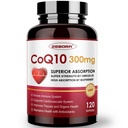 ZEBORA CoQ10-300mg-Softgels עם PQQQQ, BioPerine & אומגה 3, 120 משרתות Coenzyme Q10 (Ubiquinone) עבור High-Absorption, Powerful-Antioxidant, תמיכה בריאות הלב ואנרגיה-ייצור
