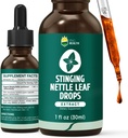 Sting Nettle Tincture, אורגני Nettle Leaf לחלץ נוזל, 98% Absorption, טבעוני, non-GMO, Gluten Free, אלכוהול חינם 1 Fl Oz