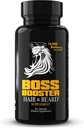 בוסמן בוס Booster תוסף - 60 קפסולות - MSM ו-10,000 MCG Biotin Beard Growth ויטמינים לגברים - 30 יום אספקה