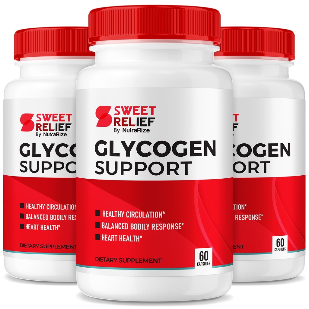 NutraRize (Pack of 3 Sweet Relief Glycogen Support - Blood Vessel ניקויer, קפסולות, פורמולה מתקדמת עבור בריאות כללית, ביקורות (180 קפסולות)