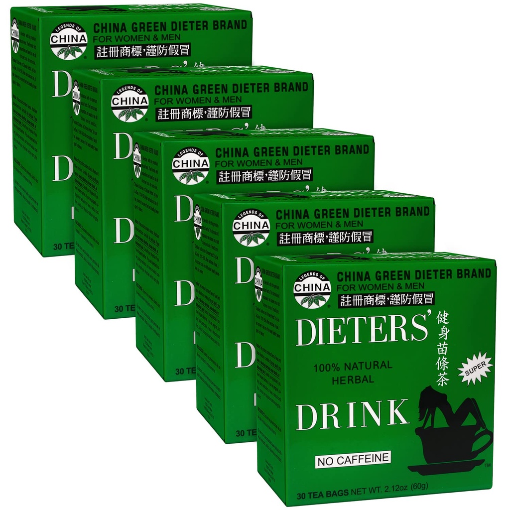 תהו של דוד לי Detox עם Senna Laxative, Constipation הקלה למבוגרים, תומך במשקל בריא, Caffeine-Free Herbal Tea Bags, 30 Count (Pack of 5)