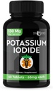 Potassium Iodide Pills - 1-Pack 130 מ"ג משרת סך של 60 טבליות - Dr Emys Potassium Iodide Tablet