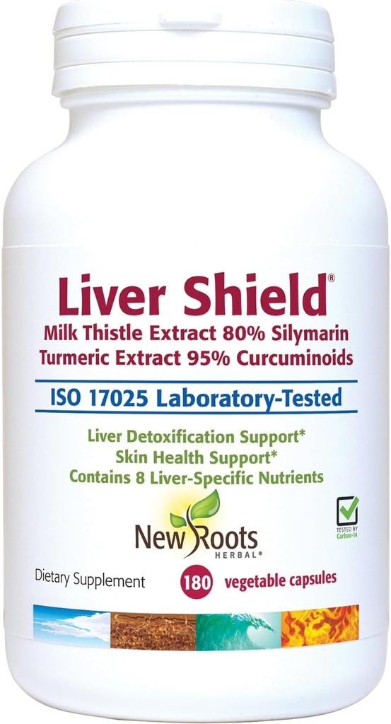 חדש ROOTS HerBAL Liver ניקוי של Detox & תיקון תוסף, 8-in-1 פורמולה של חלב Thistle, Curcumin, Artichoke, Dandelion, Red Beet, Radish, Schizandra, Fatty Liver Support (180 קפסולות)