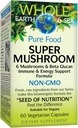 כדור הארץ כולו וים מגורמים טבעיים, Super Mushroom, תוספי מזון שלמים, טבעוני, 60 קפסולות צמחוניות (60 מנות)