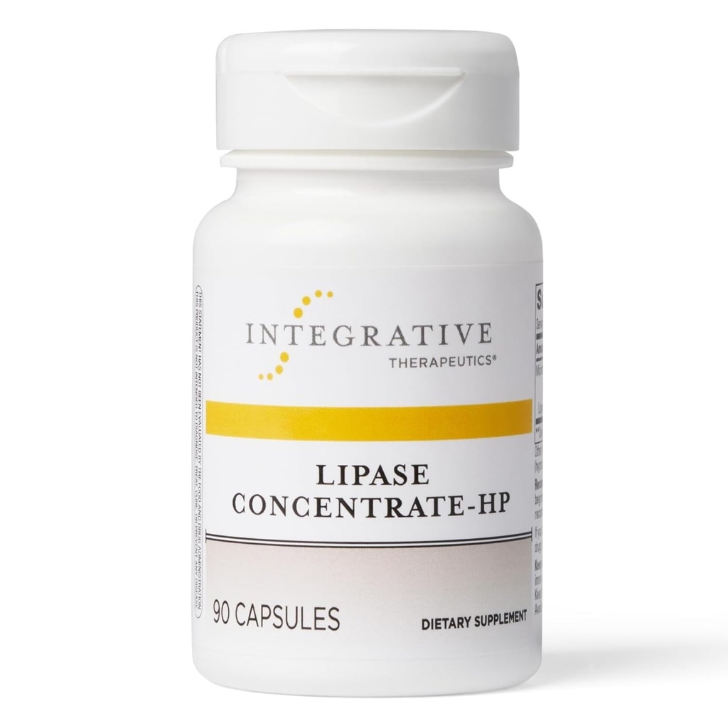 Integrative Therapeutics Lipase Concentrate-HP - תוסף Enzyme ל-The Digestion of Fats - Acant Absorption & GI Tract Health Support * - Free & Vegan - Count (45 משרתים)