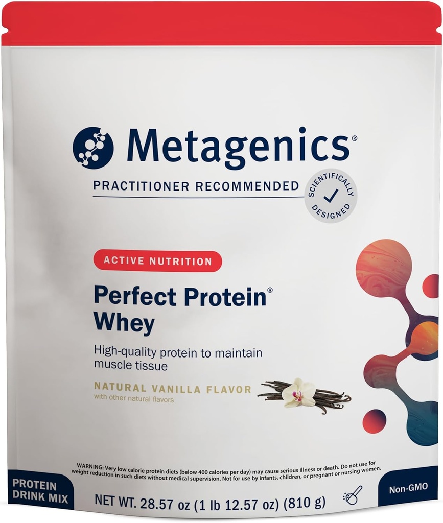 Metagenics Perfect Protein with Cross-Flow Micro-Firmed Whey Isolate & hydrolyzed Whey חלבונים - 30 משרתים