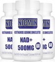 Liposomal NAD+ 500 מ"ג עם TMG 300 מ"ג, תוסף Actual NAD+ (לא Precursor) יותר יעיל מ NMN, Nicotinamide Riboside אלטרנטיבי עבור אנרגיית תאים, הזדקנות בריאה ותיקון שרירים 180 קפסולות