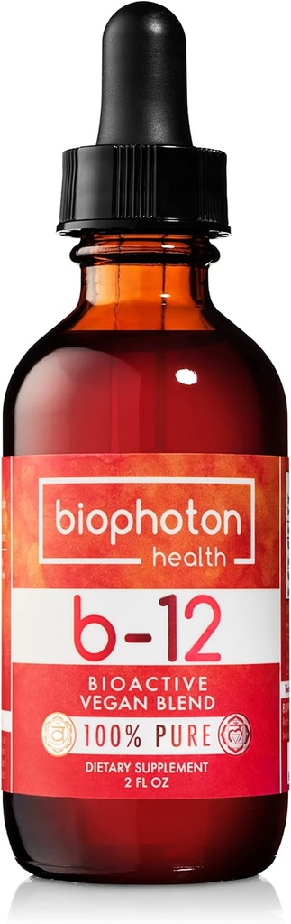 תוסף ויטמין B12 נוזלי - Bioactive Methyl Band - טבעוני & Non GMO - אורגני Glycerin & סוכר חינם (2 Fl Oz)