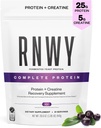 25g Acai חלבון + 5g Creatine אבקת, חלבון מבוסס צמחי טבעוני עם Enzymes Digestive כדי לבנות & Recover, 21 משרתים