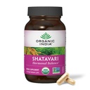 OrganIC INDIA Shatavari כמוסות - תוסף צמחי, תומך Hormonal Balance, Immune System Support, Vegan, Gluten-Free, USDA אורגני, תומך בריאות חוזרת - 90 קפסולות