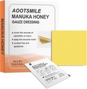 Manuka Honey Wound Care - Honey Wound Dressing 2" x 2 "Baby Medical Bandage Wound Care Patch for Minor Abrasions, Cuts, Lacerations, Scald and Burns for Wound Healing, 10