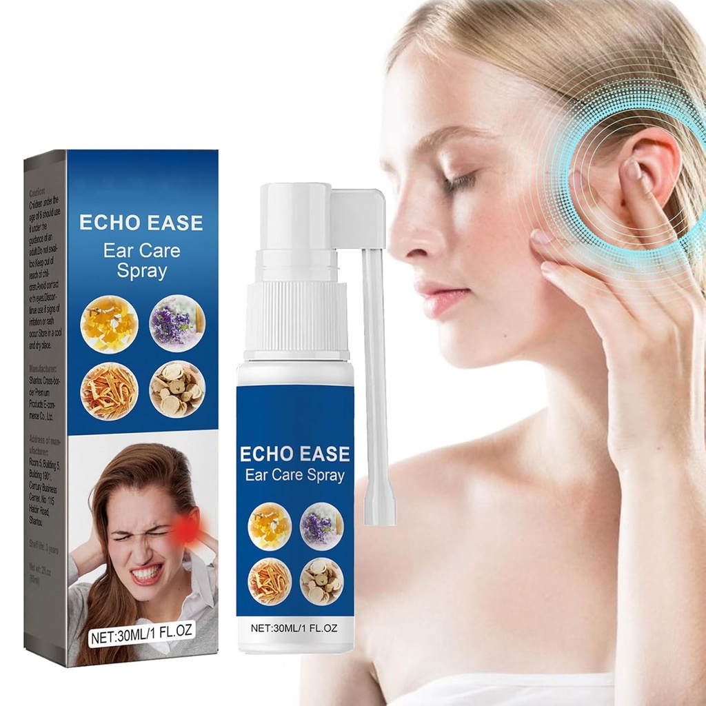 RIT Echo Ease Tinnitus Inhaler, Tinnitus הקלה Spray עבור Ringing אוזניים התקן, Echo Ease Tinnitus הקלה Spray (1PCS)