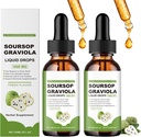 Naturesours Pure Organic Soursop Extractsop, Soursop שמן אורגני לסרטן, Soursop Bitters נוזל נוזלי, Soursop Graviola טיפות 1800 מ"ג, Herbal Goodness, Natural Flavor (2)