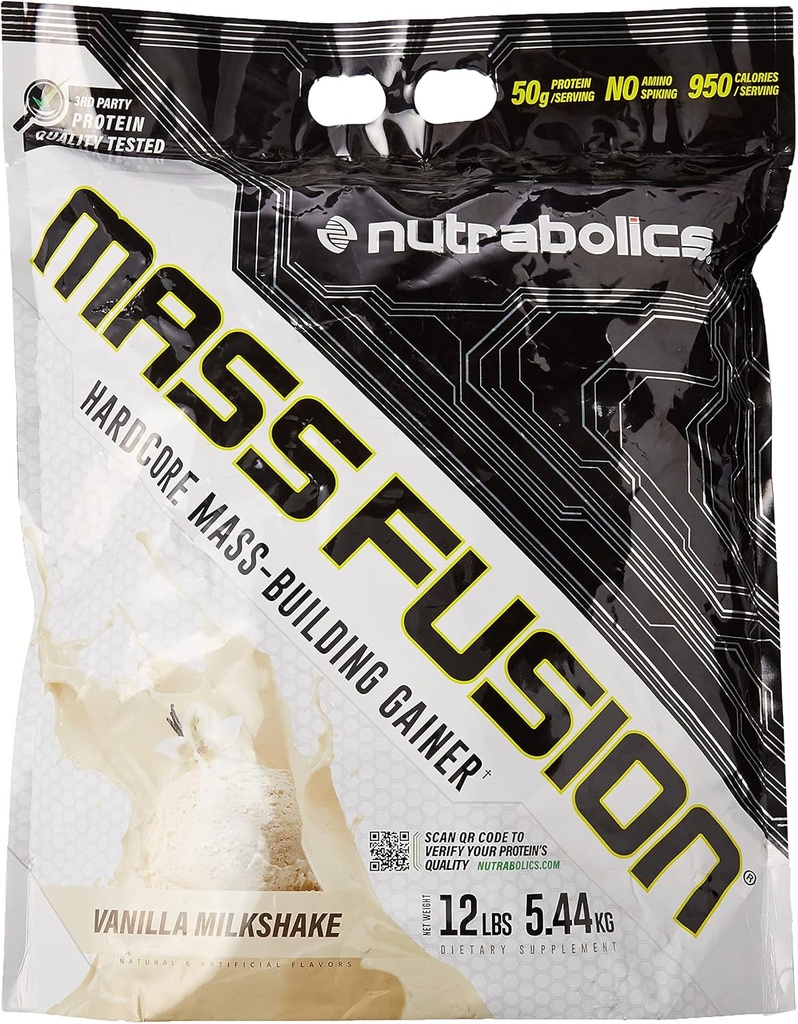 Nutrabolics Mass Fusion (Vanilla Shake, 12 Ib (29 משרתים)