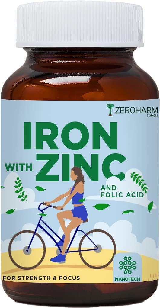 ברזל עם Zinc & Folic Acid 60 טבליות