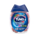 TUMS Chewy Bites Antacid טבליות עבור Chewable Heartburn הקלה ו Acid Indigestion הקלה, Assorted Berries - 60 Count