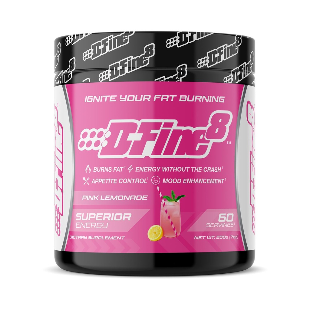 Thermogenic Pre-Workout Energy אבקת & Shredding תוסף, Boost Energy Mood & Focus, Sugar Free, Contains Senactiv, Endurance, 300mg Caffeine, N-Acetyl-L-Tyrosine (Pink Lemonade)