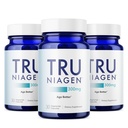 TRU NIAG פטנט תוסף NAD עבור אנטי Aging ו- Cell Regeneration, 300 מ"ג Niagen, 30 משרתים | תמיכה באנרגיה סלולרית, המוח, השרירים | Nicotinamide Riboside (NR) לקחת 1 Daily | 3 בקבוקי בקבוק