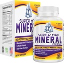 Super-MAX Multimineral תוסף (Iron Free) Multiminerals | High-Potency Multi מינרלים תוספי (All-in-1) מינרלים פורמולה | מתחם מינרלים 1-Month Supply | 60 טבליות