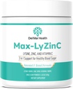 Max-LyZinC | L-Lysine 1100 מ"ג + Zinc 6 מ"ג + ויטמין C 100 מ"ג - 3in-1 תוספת לשמירה על סוכר בדם כבר בטווח הבריאות - One-Scoop-Per אבקת יום אחד