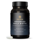 Inessa Daily Biotic - Probiotics for Women Digestive Health with Delayed Release Technology - Advanced Probiotic with 10 מיליארד CFU - Lactobacillus Rhamnosus Strain 60 קפסולות טבעוניות לגברים ונשים