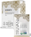 Truvani Vegan Pea אבקת חלבון; Vanilla | 20g אורגני צמחי מבוסס חלבון | Single Serve Packets | 10 משרתים | Keto | Gluten & Milk Free | Low Carb | לא תוספת סוכר