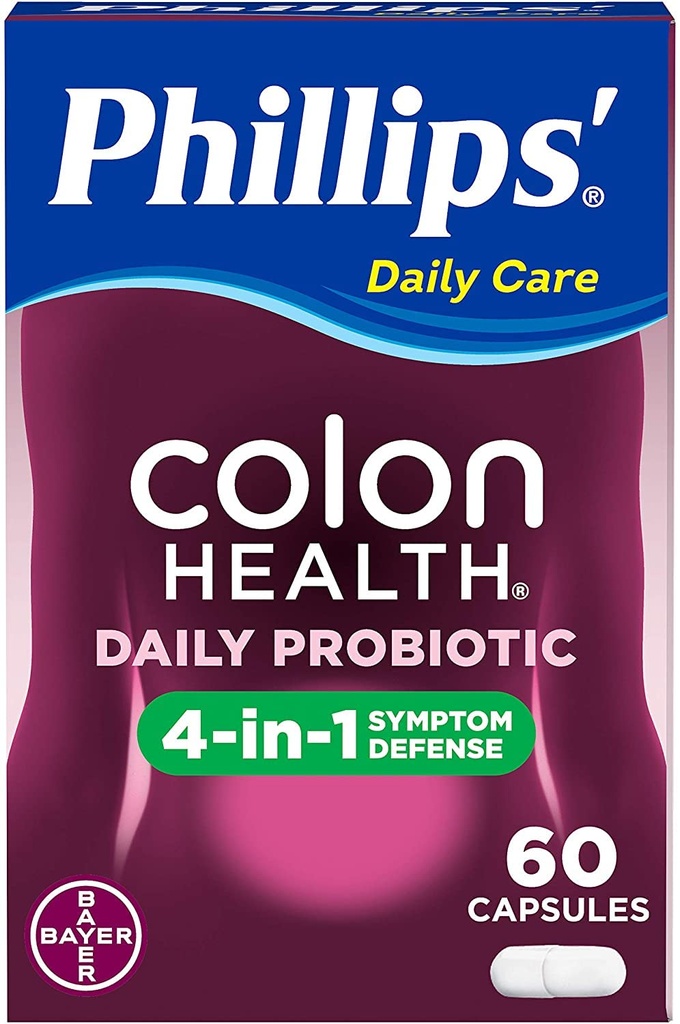בסביבה הקרובה של Phillips Health Probiotic כמוסות 60 Count