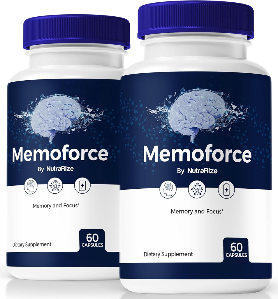 (2 Pack) Memo Force Pills, Unlock Your מלוא הפוטנציאל שלך עם קפסולות כוח Memo - תמיכה זיכרון, מיקוד וריכוז, בריאות ותפקוד, ביקורות כוח מו רשמי (120 קפסולות)