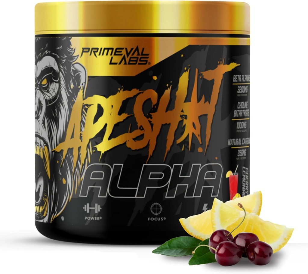 Primeval Labs Ape Alpha Natural Pre Workout for Men and Women | Get Endurance and Focus