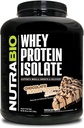 NutraBio 100% חלבון Whey חלבון Isolate אבקת חלבון, 25g חלבון עם פרופיל מלא Amino Acid, non-GMO, Soy & Gluten Free, Low Carb, Low Calorie Whey חלבון אבקה, שוקולד Peanut Butter, 5 Lbs Lbs