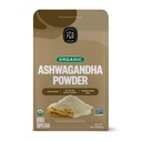 FGO Organic Ashwagandha Root אבקה, 16oz Resealable Bulk Bag, non-GMO, Indian גינזנג, Withania Somnifera, שמקורו בהודו (Pack of 1)
