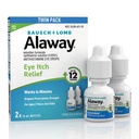 Alaway Antihistamine עין טיפות לעיניים Itchy, Fast-Acting, עד 12-Hour Eye Itch הקלה, קלינית נבדקה Prescription-Strength Formula, 0.34 Fl Oz (Pack of 2)