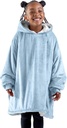 Blanket Hoody - Soft Plush שרפה - חם וקונזי - Blanket ללבוש גדול - גודל מבוגר וקיד