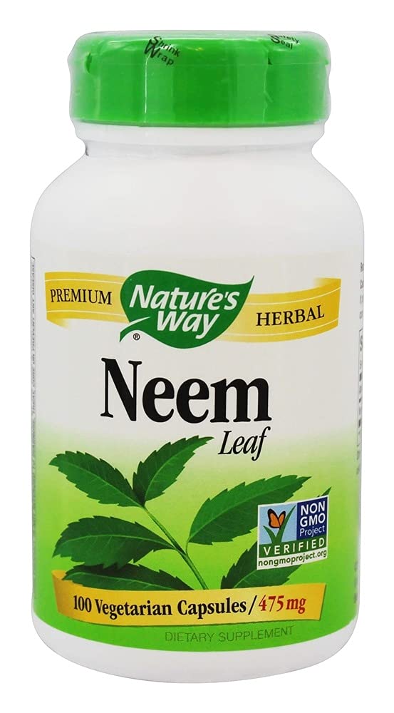 Natures Way Neem Leaf 100 ירקות קפסולת, 100 ct