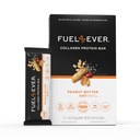 דלק 4 Ever Collagen חלבונים Bars | 14G חלבון, Gluten Free, Milk Free, No Stevia או Artificial Ingredients הוסיף, Sweetened with Honey | Butter Oat Flavor (Box of 12)