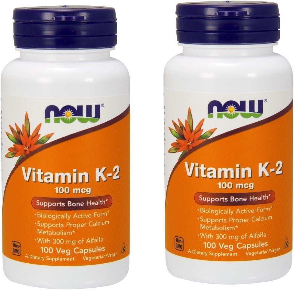 ויטמין K-2 100 mcg - 100 Vcaps ( Multi-Pack)