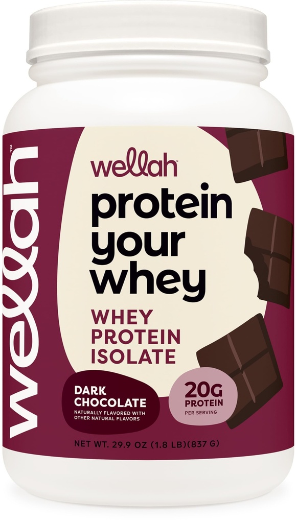 ובכןה חלבון את Whey (30 משרתים, שוקולד כהה) - חלבון Whey חלבון Isolate חלבונים