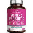 נשים פרוביוטיקה, 120 מיליארד ו-32 סטרינס עם Cranberry, Prebiotics & Digestive Enzymes, Gut, Vaginal & Urinary Tract תמיכה, 30 קפסולות שחרור נדחה נדחה